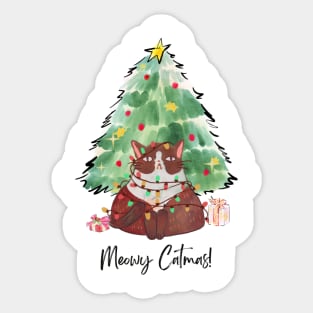 Meowy Catmas Sticker